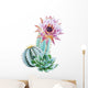 Watercolor Flowering Cactus Wall Decal
