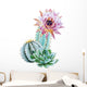 Watercolor Flowering Cactus Wall Decal