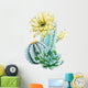 Watercolor Cactus Wall Decal