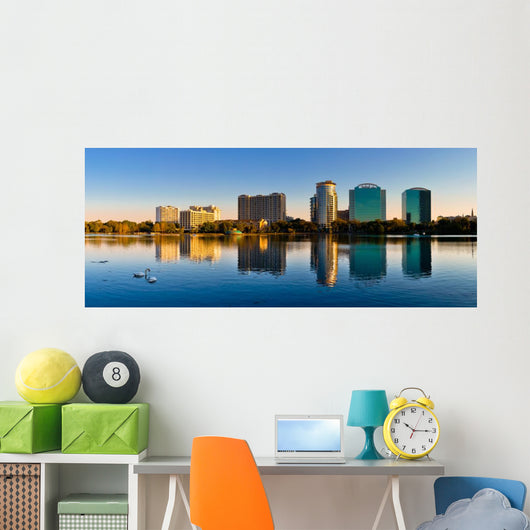 Orlando Skyline Sunset Wall Decal