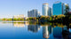 Orlando Florida Skyline Sunset Wall Decal