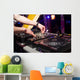 DJ Mixing Music Wall Decal
