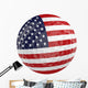 USA Flag Golf Ball Wall Decal