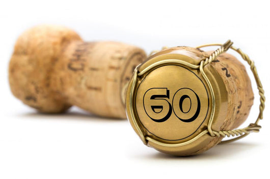 Champagnerkorken Jubilaum 60 Jahre Wall Decal