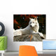 Arctic Wolf Laying Rock Wall Decal