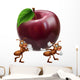 Cartoon Ants Carrying Apple Wall Decal