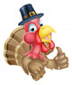 Cartoon Turkey Puritan Hat Wall Decal