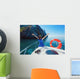 Happy Woman Sitting Bow Wall Decal