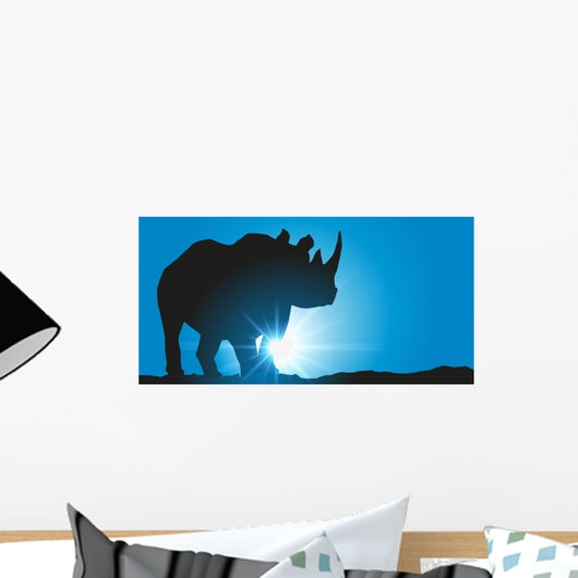 Rhinoceros Wall Mural