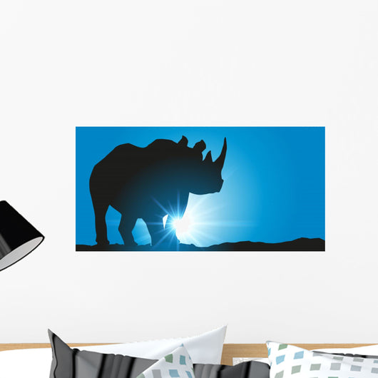 Rhinoceros Wall Mural