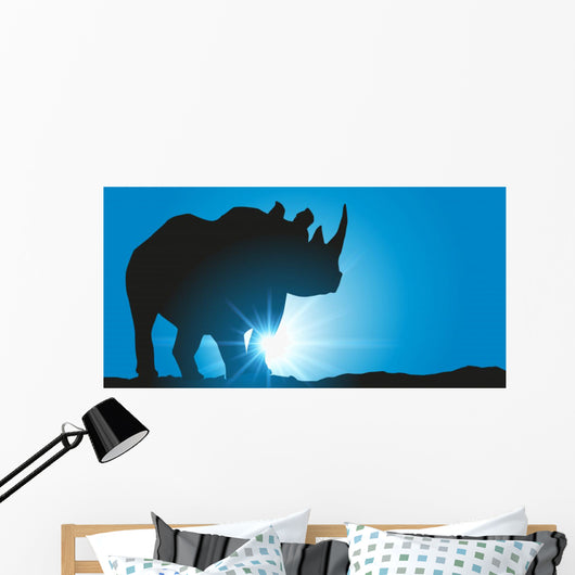 Rhinoceros Wall Mural