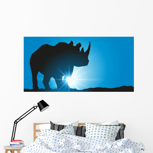 Rhinoceros Wall Mural