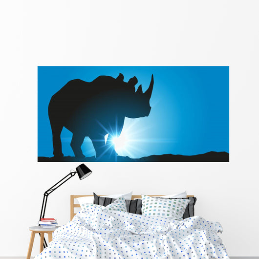 Rhinoceros Wall Mural