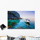 Woman Relaxing Boat Sea Wall Decal