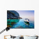 Woman Relaxing Boat Sea Wall Decal