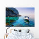 Woman Relaxing Boat Sea Wall Decal