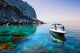 Woman Relaxing Boat Sea Wall Decal