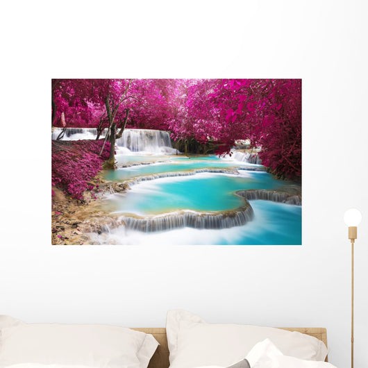 Waterfall Deep Rain Forest Wall Decal