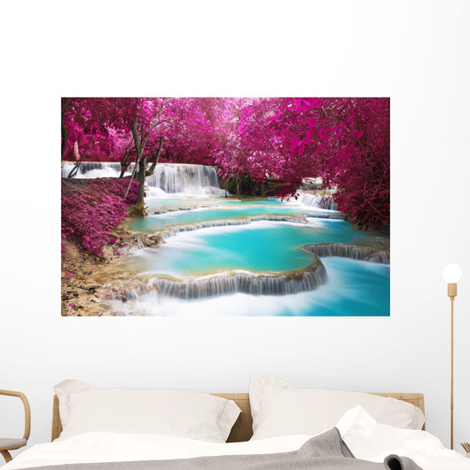 Waterfall Deep Rain Forest Wall Decal