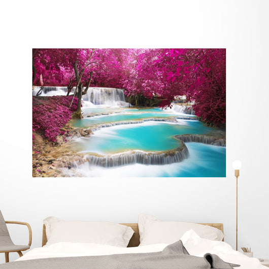 Waterfall Deep Rain Forest Wall Decal