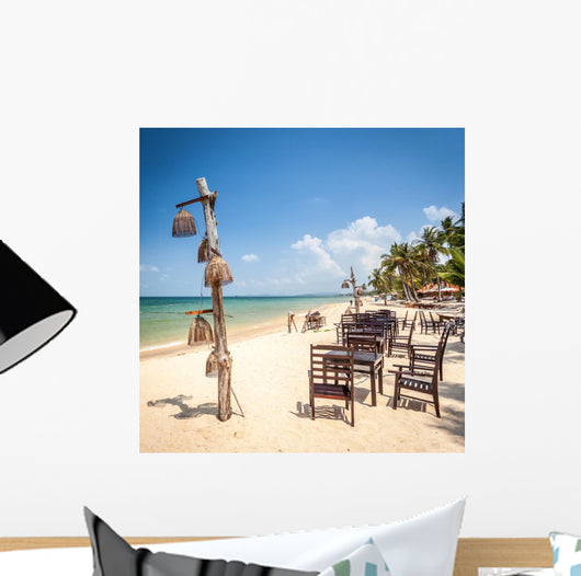 Exotic Beach Restaurant Wall Decal