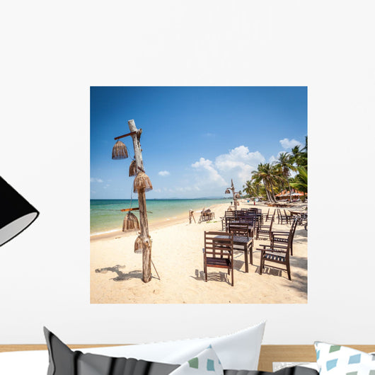 Exotic Beach Restaurant Wall Decal