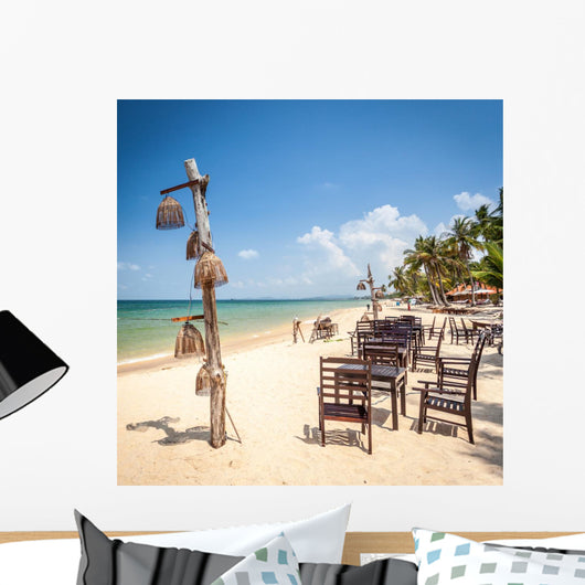 Exotic Beach Restaurant Wall Decal