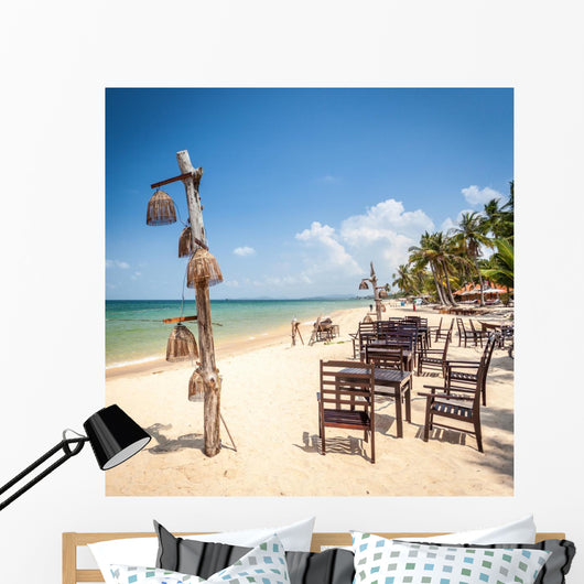 Exotic Beach Restaurant Wall Decal
