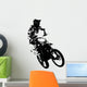 Rider participates motocross championship.  Vector illustration. Wall Decal