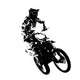 Rider participates motocross championship.  Vector illustration. Wall Decal