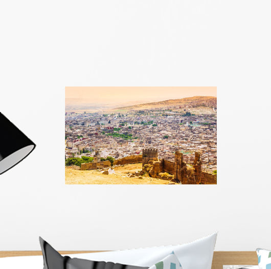 Fez Morocco Panoramic Town Wall Decal