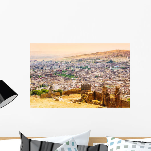 Fez Morocco Panoramic Town Wall Decal