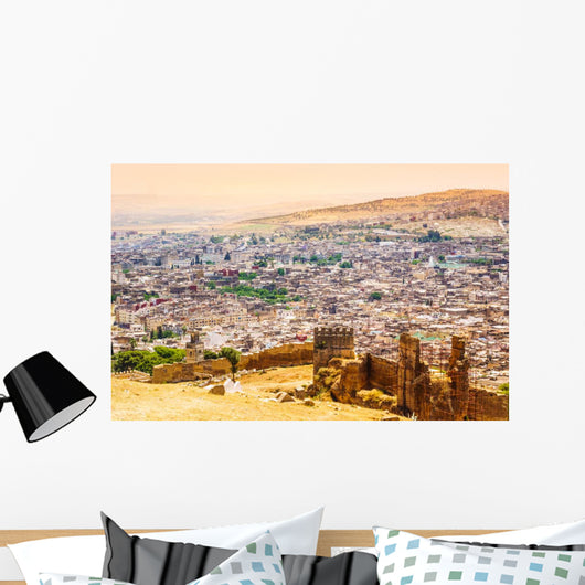 Fez Morocco Panoramic Town Wall Decal