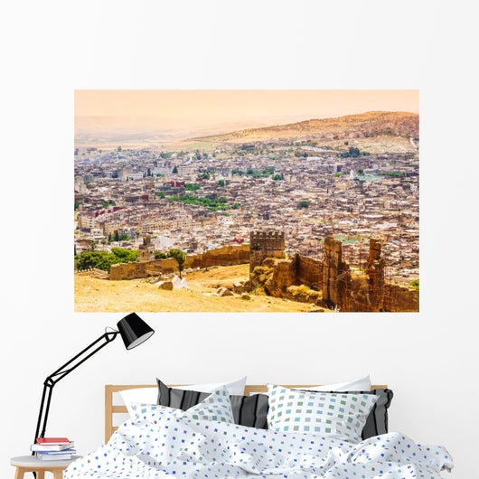 Fez Morocco Panoramic Town Wall Decal