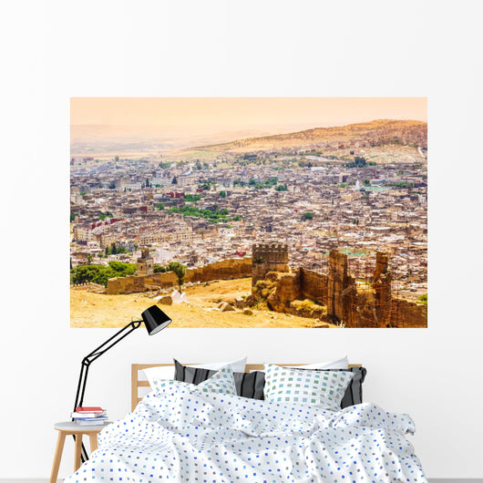 Fez Morocco Panoramic Town Wall Decal