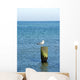 Sea Gull Sitting Wood Wall Decal
