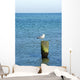 Sea Gull Sitting Wood Wall Decal