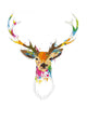 Watercolor Stag Deer Wall Decal