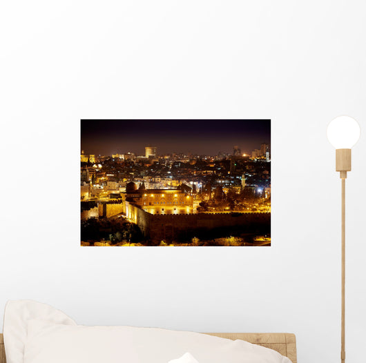 Al-Aqsa Mosque Jerusalem Night Wall Decal