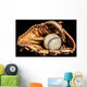 Baseball Glove and Ball Wall Decal