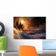 Alien Planet 3D Rendered Wall Decal
