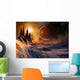 Alien Planet 3D Rendered Wall Decal
