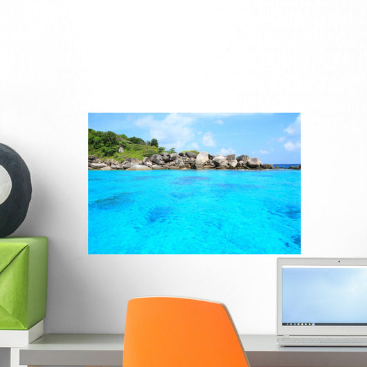 Beautiful Beach and Sea Wall Decal