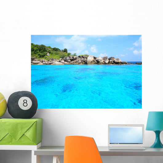 Beautiful Beach and Sea Wall Decal
