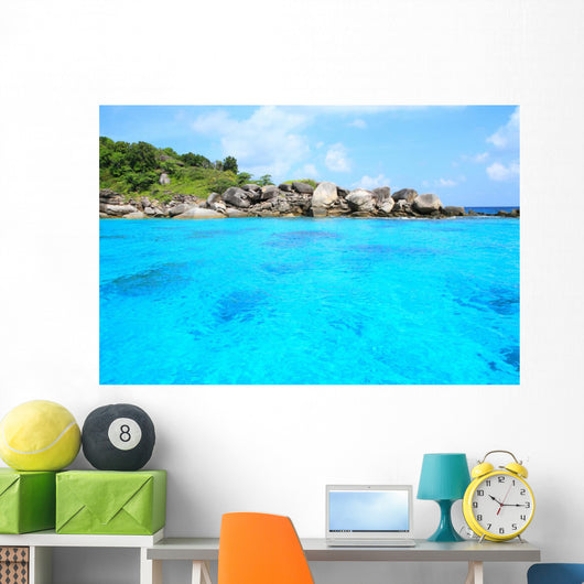 Beautiful Beach and Sea Wall Decal