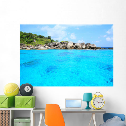 Beautiful Beach and Sea Wall Decal