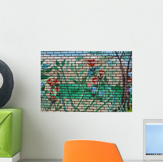 Flowers Graffiti Wall Decal