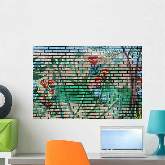 Flowers Graffiti Wall Decal