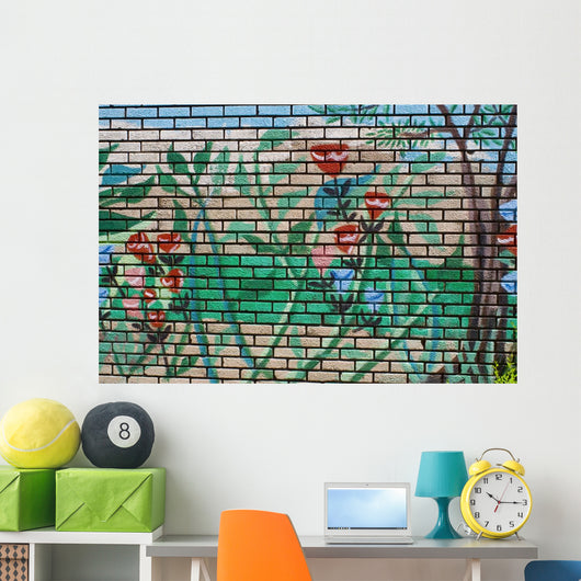 Flowers Graffiti Wall Decal