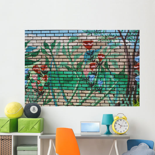 Flowers Graffiti Wall Decal